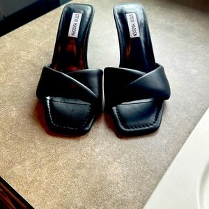 Wore once black size 8 1/2 kitten type heel excellent condition